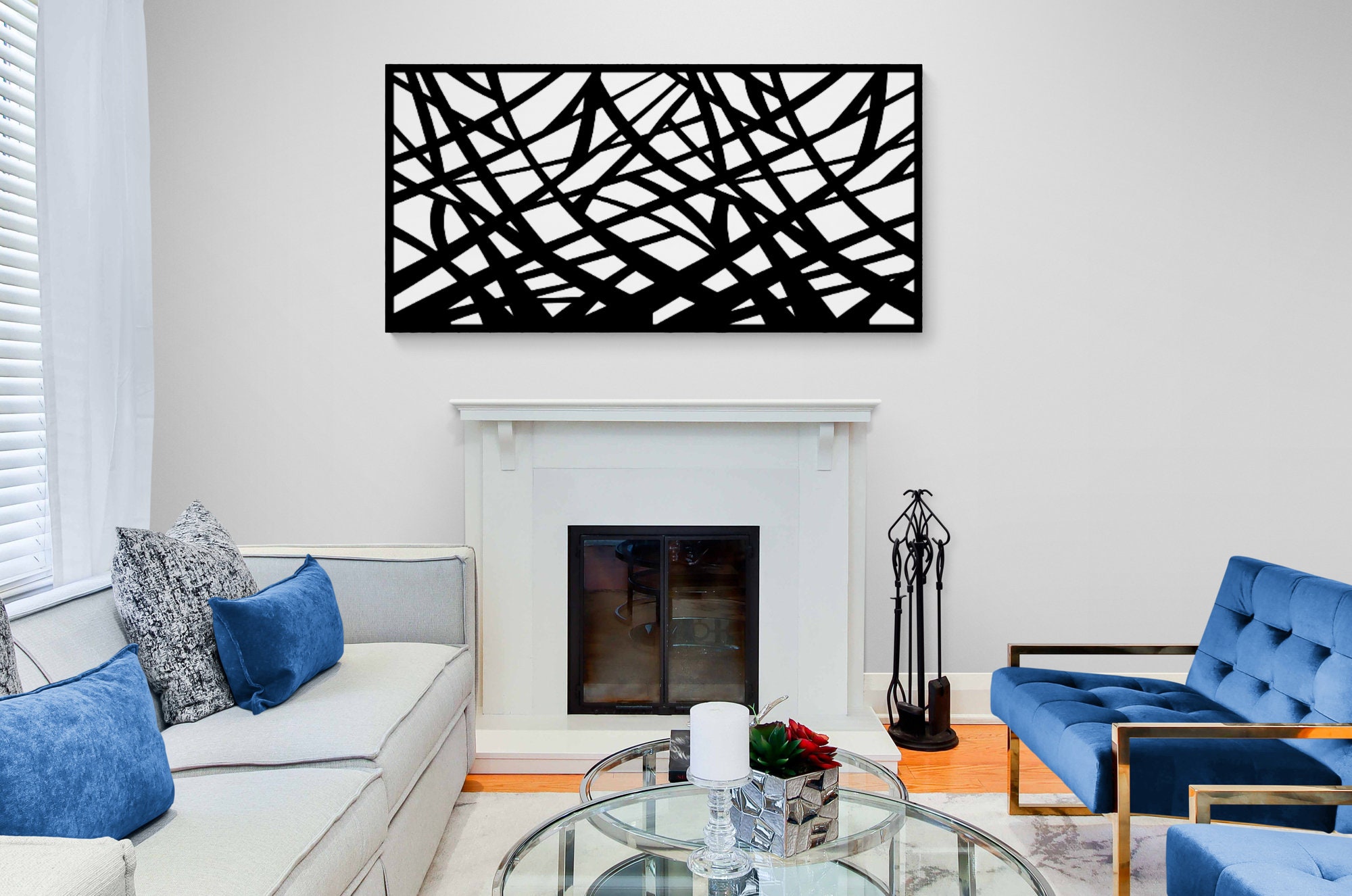 Metal Privacy Screen Fence Decorative Panel Wall Art | Etsy