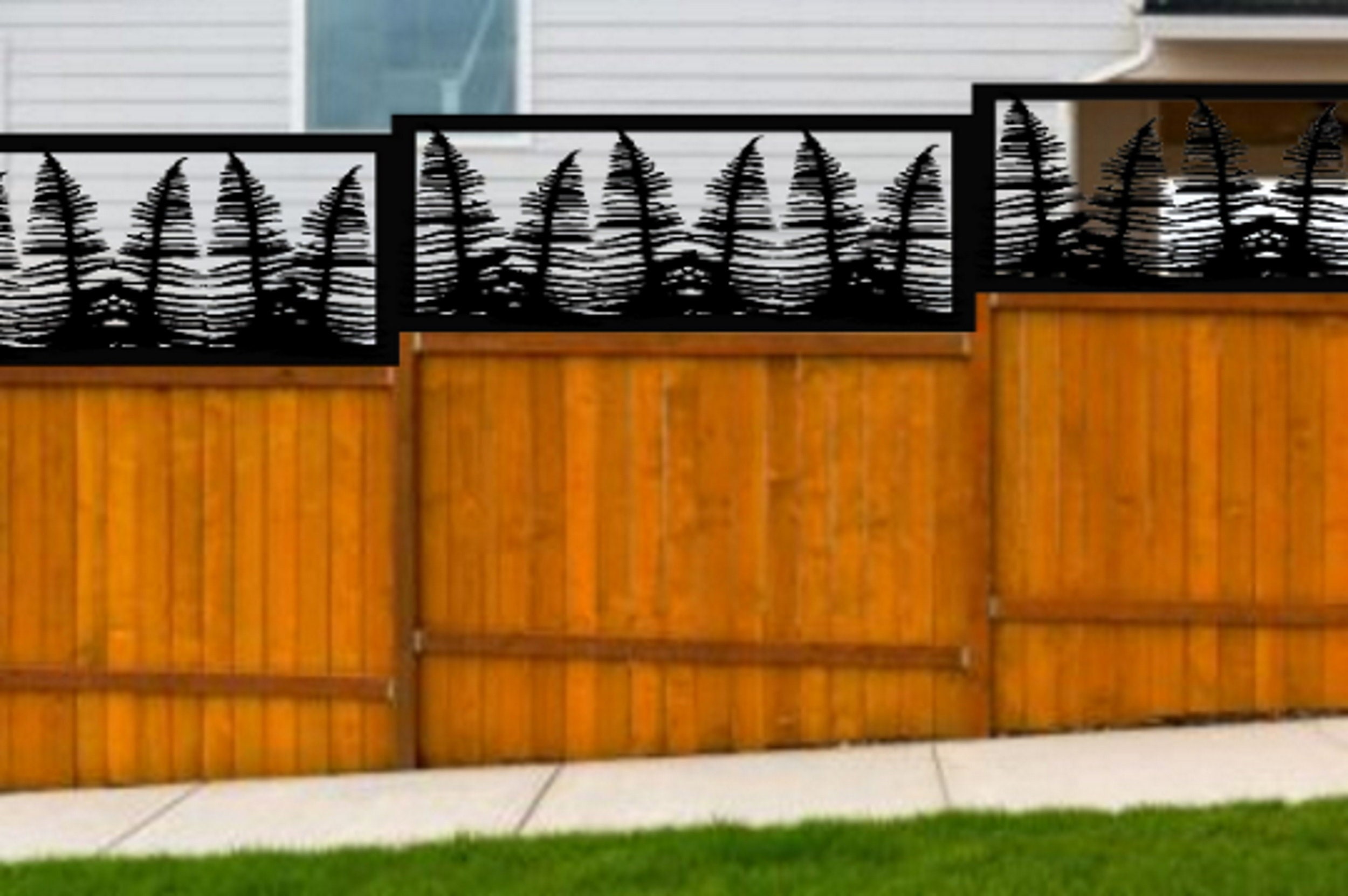 Fence Topper Metal Fence Topper For Privacy Etsy