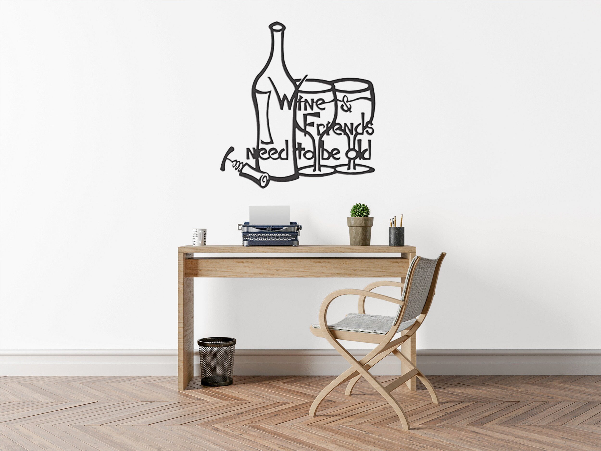 Wine wall art Metal Art Wall Hanging Home Decor | Etsy