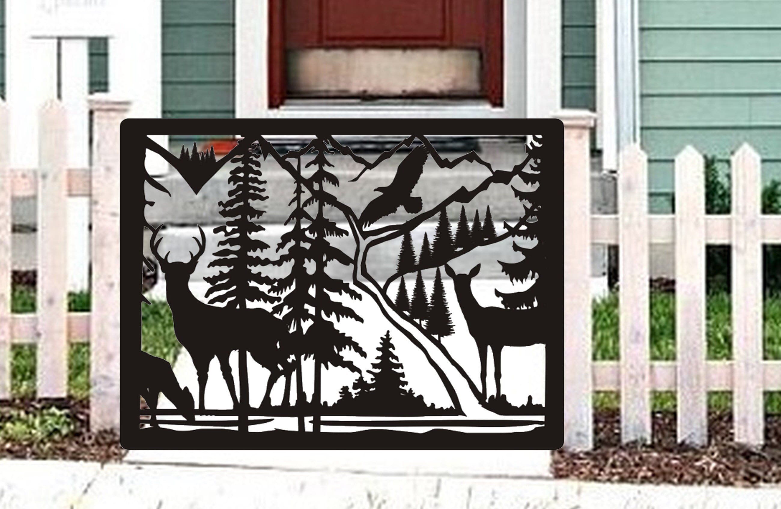 Deer Decorative Gate I Pedestrian Gate I Garden Gate
