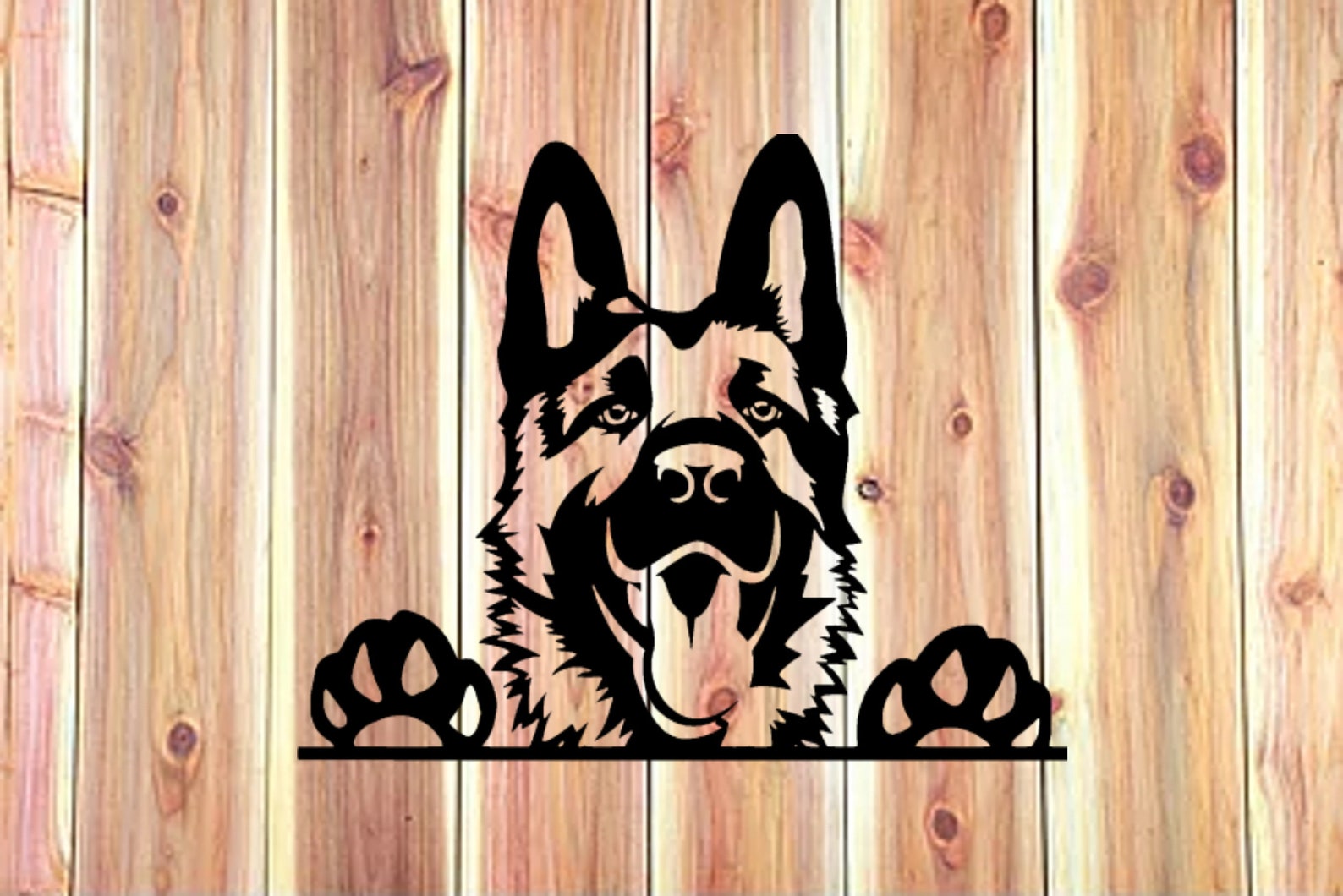 German Shepherd Metal Art Metal Wall Art Home Decor I Etsy