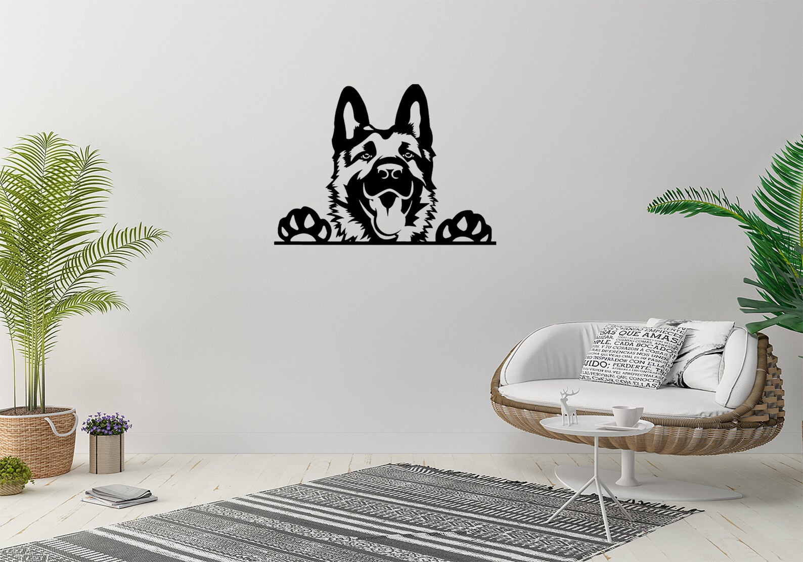 German Shepherd Metal Art Metal Wall Art Home Decor I Etsy
