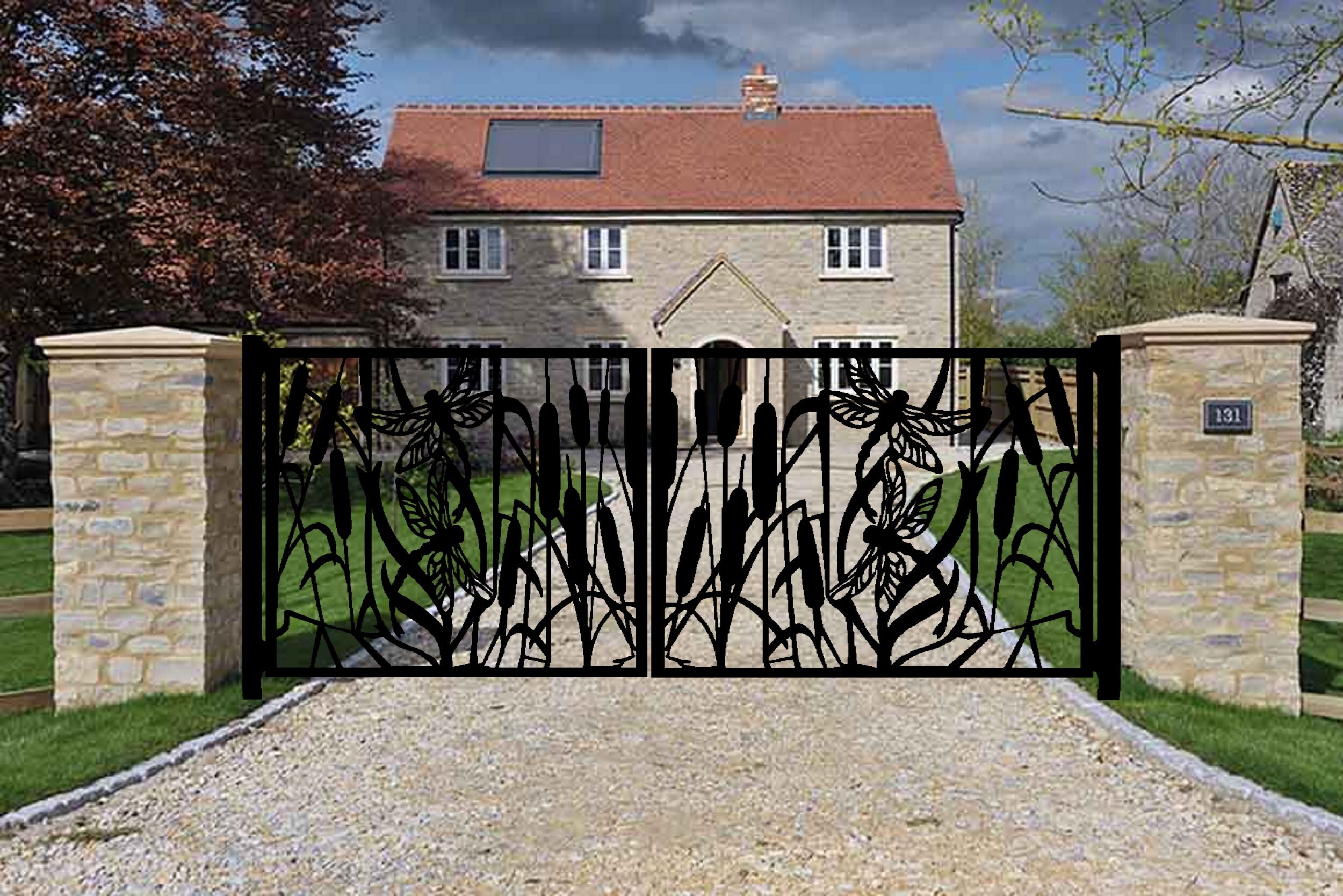 Entrance Metal Gate/ Pedestrian Gate/ Accent Gate/ Etsy