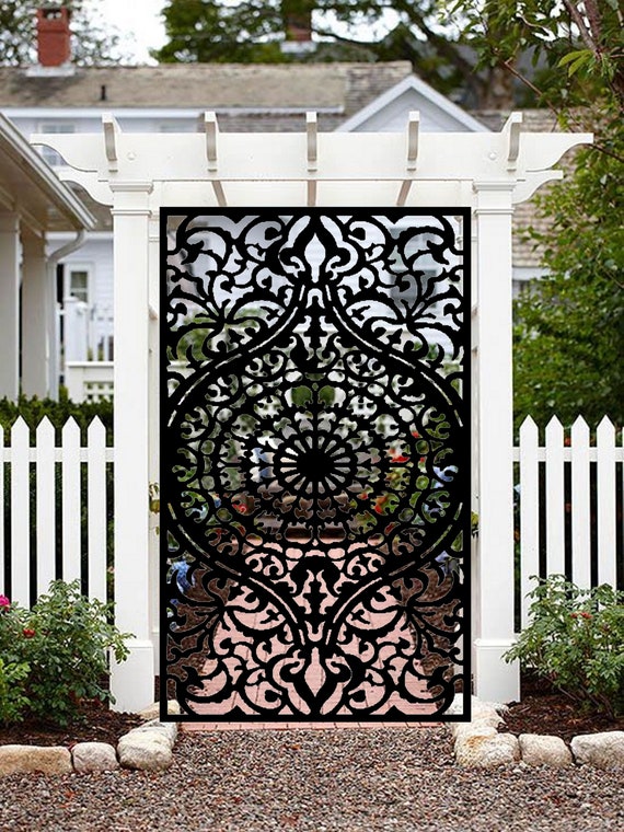 Decorative metal on sale garden gates