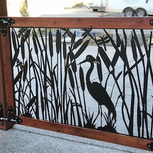Custom Wrought Iron Driveway Gate / Decorative Metal Gate / Heavy Duty Outdoor Gate Panel
