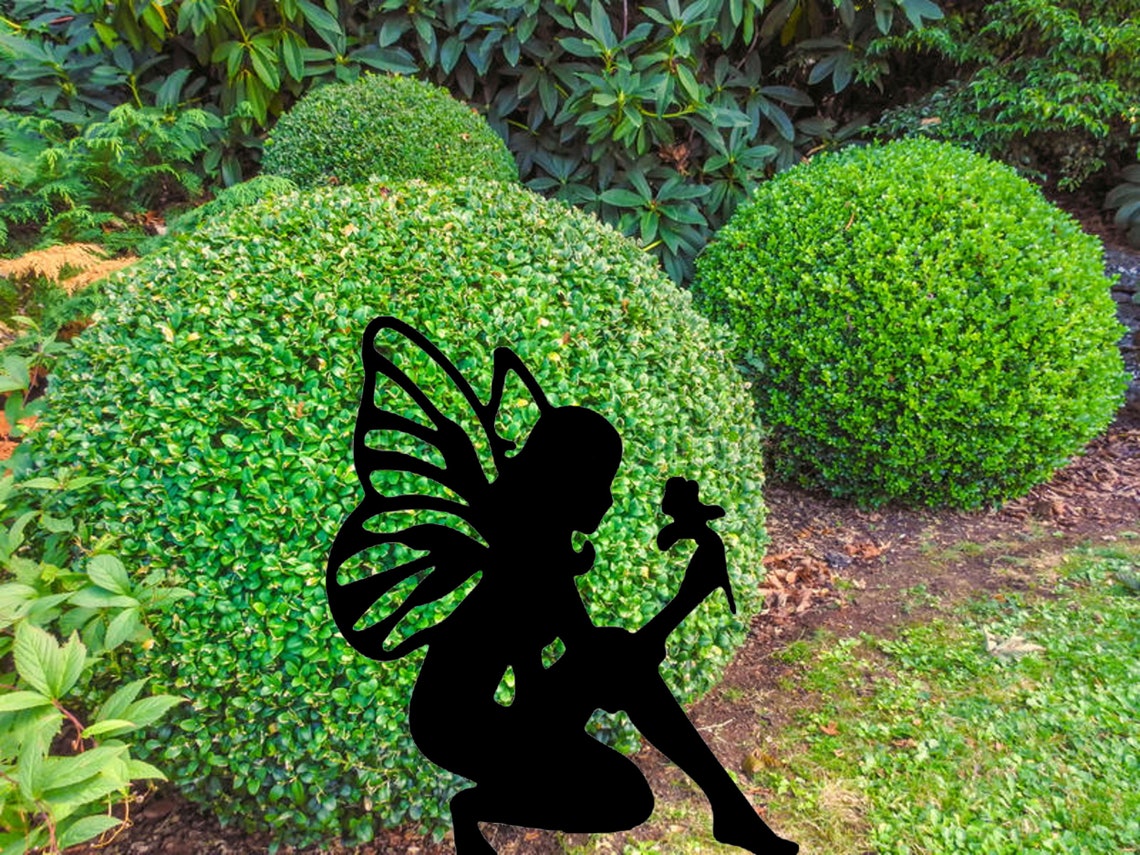 Fairymetal Art Garden Fairy Stake Decoration Garden Yard Etsy