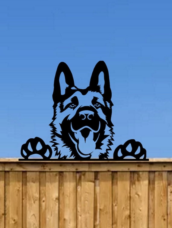German shepherd metal art hotsell