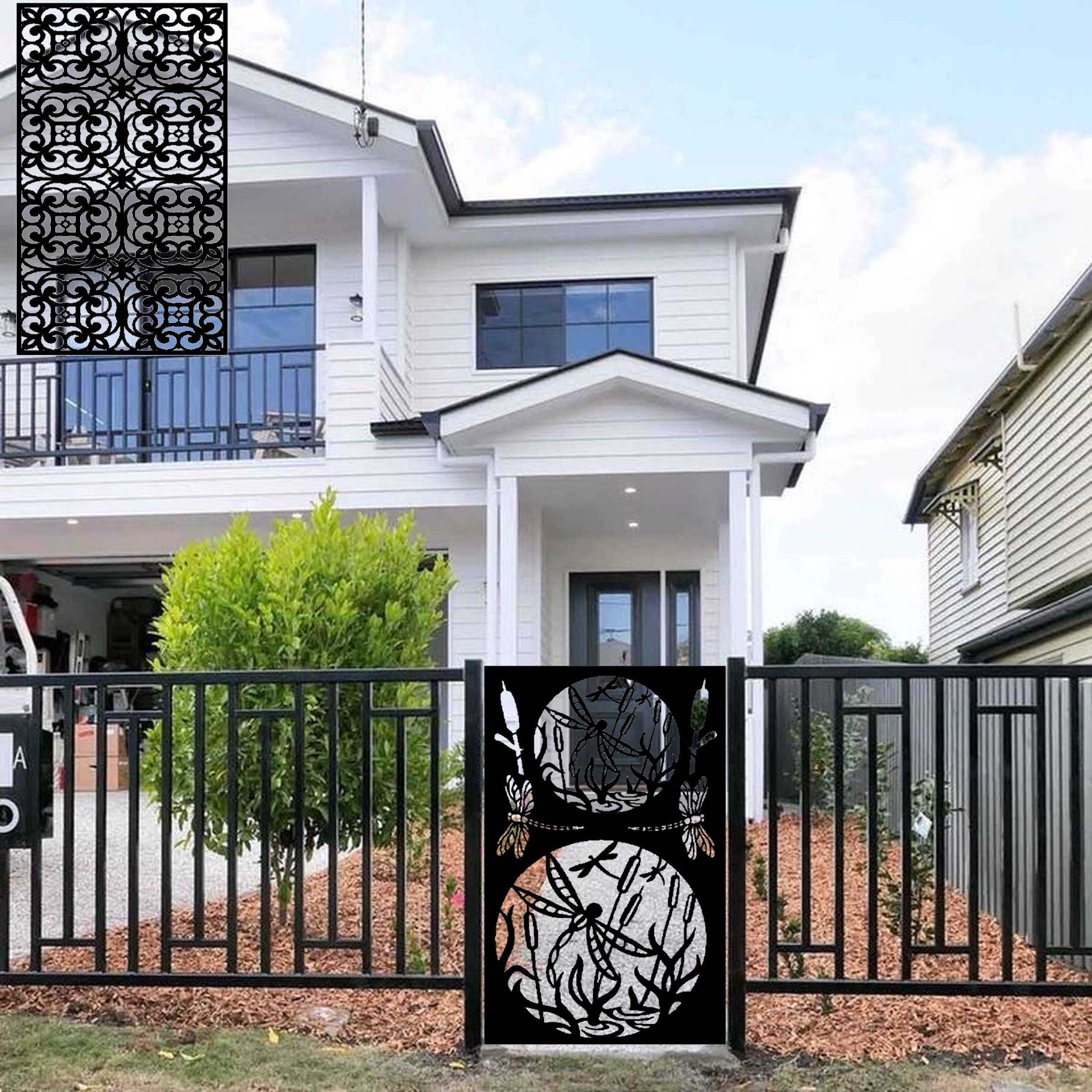 Dragonfly Metal Garden Gate: Decorative Outdoor Entry - Etsy