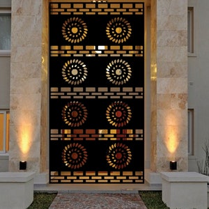Modern Metal Gate / Contemporary Garden Entry Gate / Minimalist Pedestrian Steel Gate