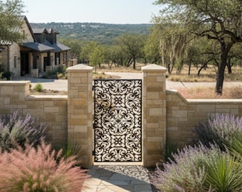 Custom Metal Garden Gate | Steel Laser & CNC Plasma Decorative