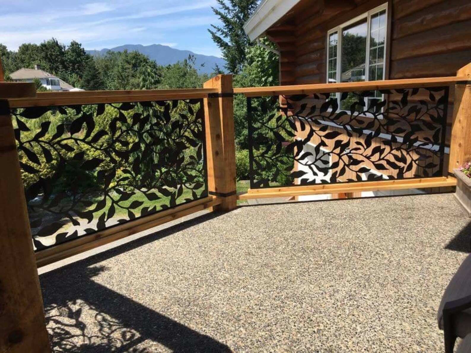 Tree Railing Metal Panel Tree Branch Metal Railing Insert: Steel Privacy Screen (54''x36'') - Etsy