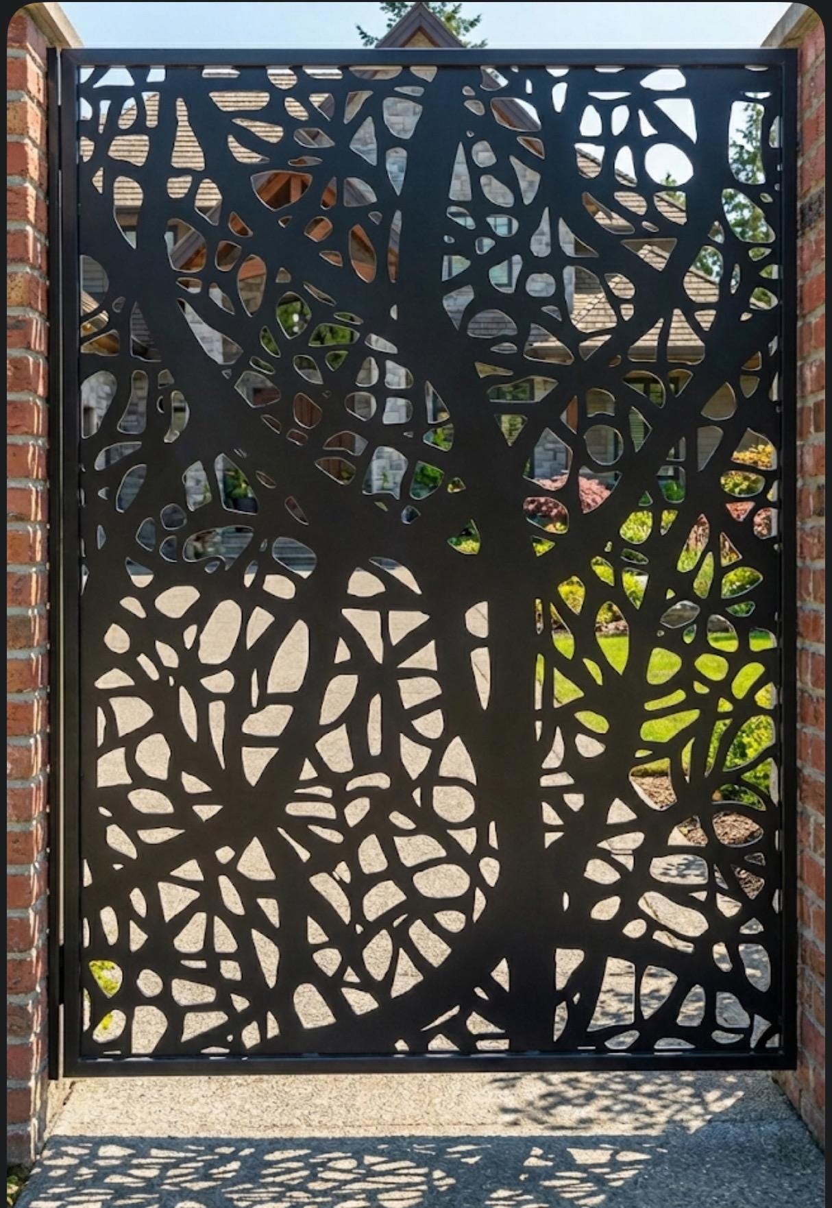 Custom Metal Entry Gate / Artistic & Unique Design / Made-to-order ...