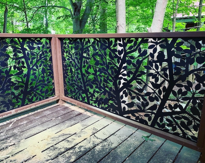 Decorative Metal Fence Panels Wrought Iron Fences 5x3 Etsy