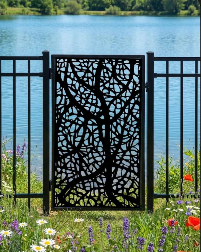 Custom Metal Entry Gate / Artistic & Unique Design / Made-to-order ...