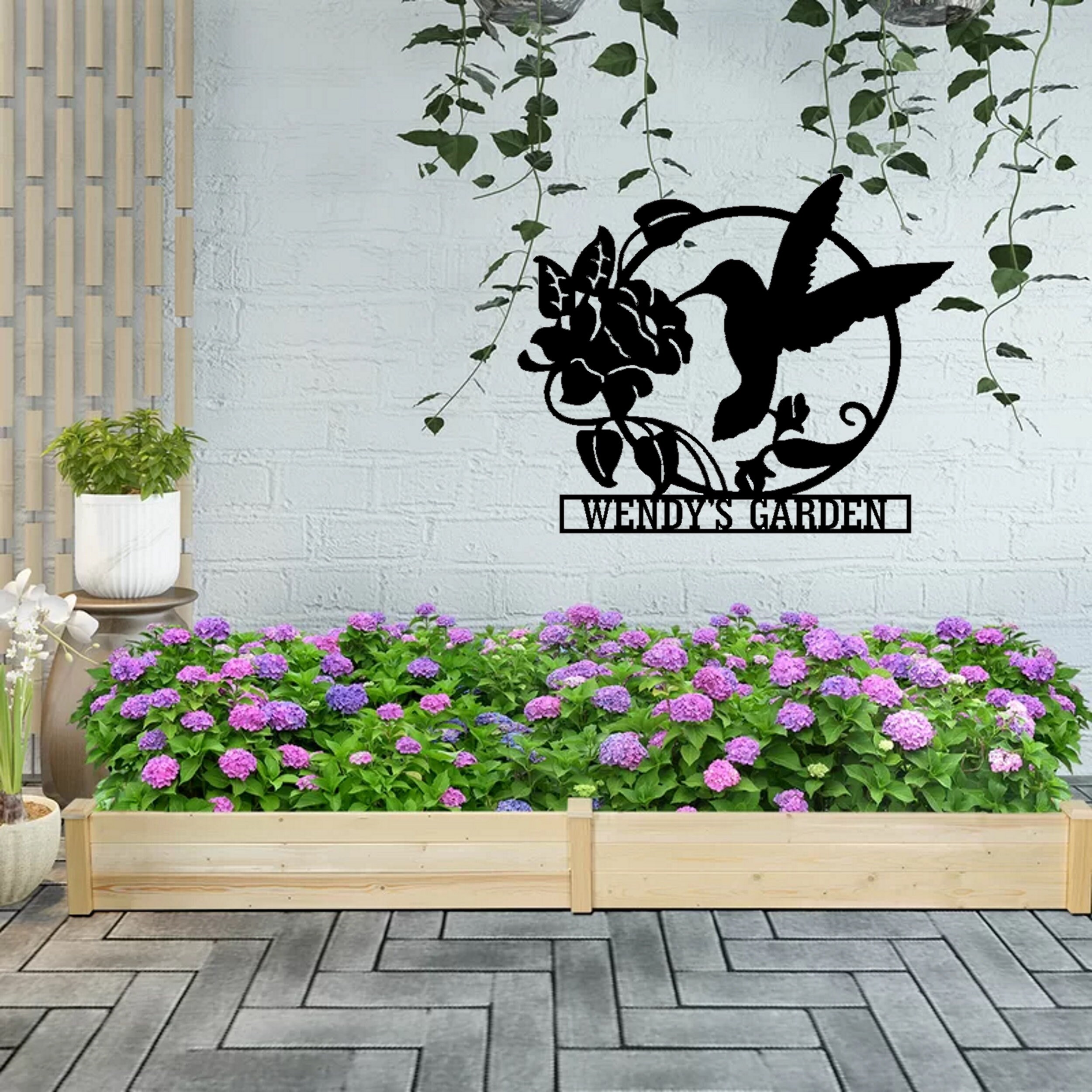 Arte personalizado de metal jardín / arte metal al aire libre | Etsy