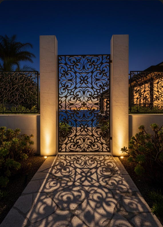 Custom Metal Garden Gate | Steel Laser & CNC Plasma Decorative