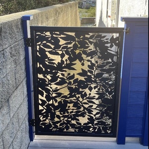 Pedestrian Metal Gate / Walk-Thru Entry Gate / Custom Fence Gate / Metal Panel