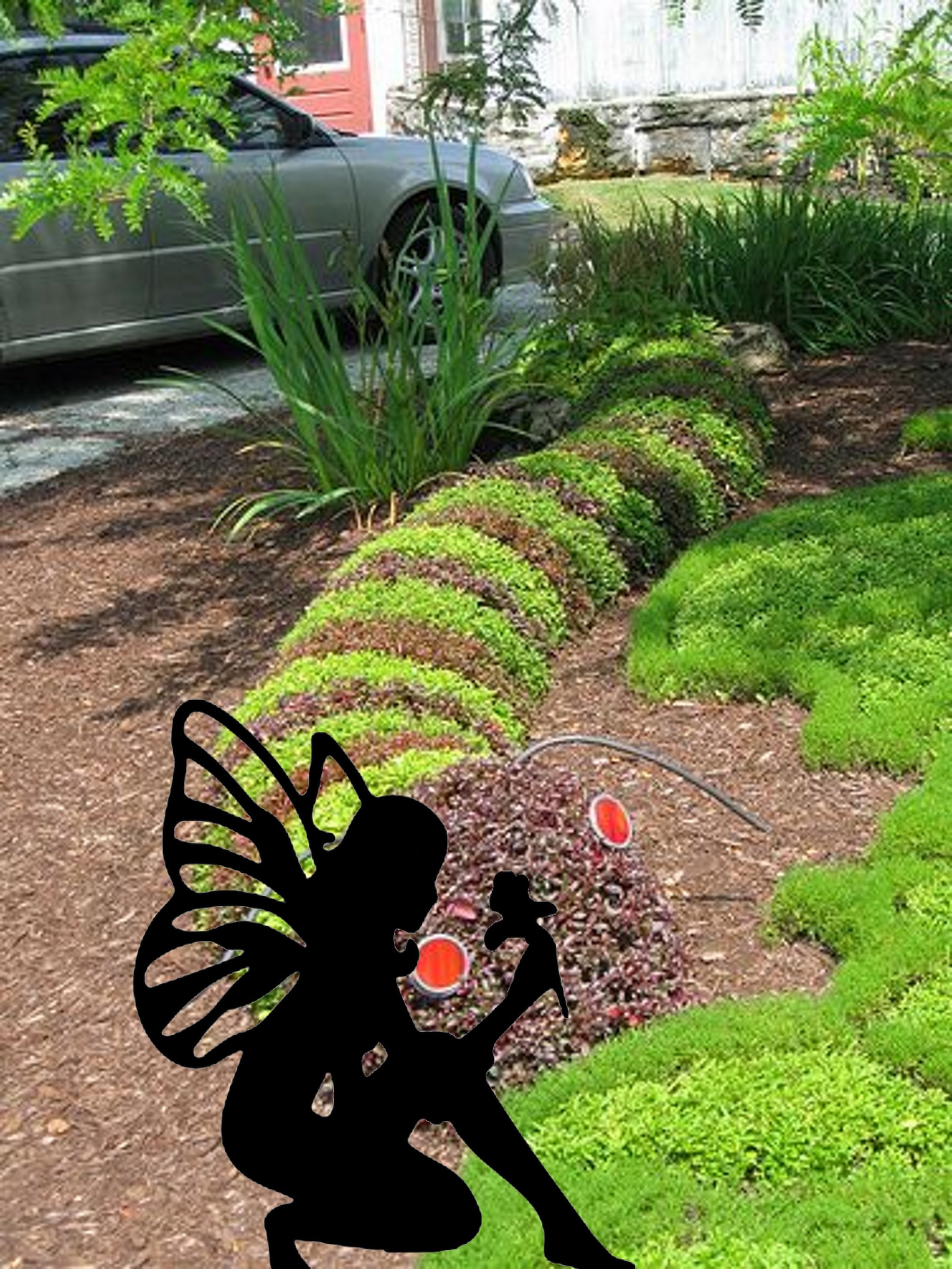 Fairymetal Art Garden Fairy Stake Decoration Garden Yard Etsy