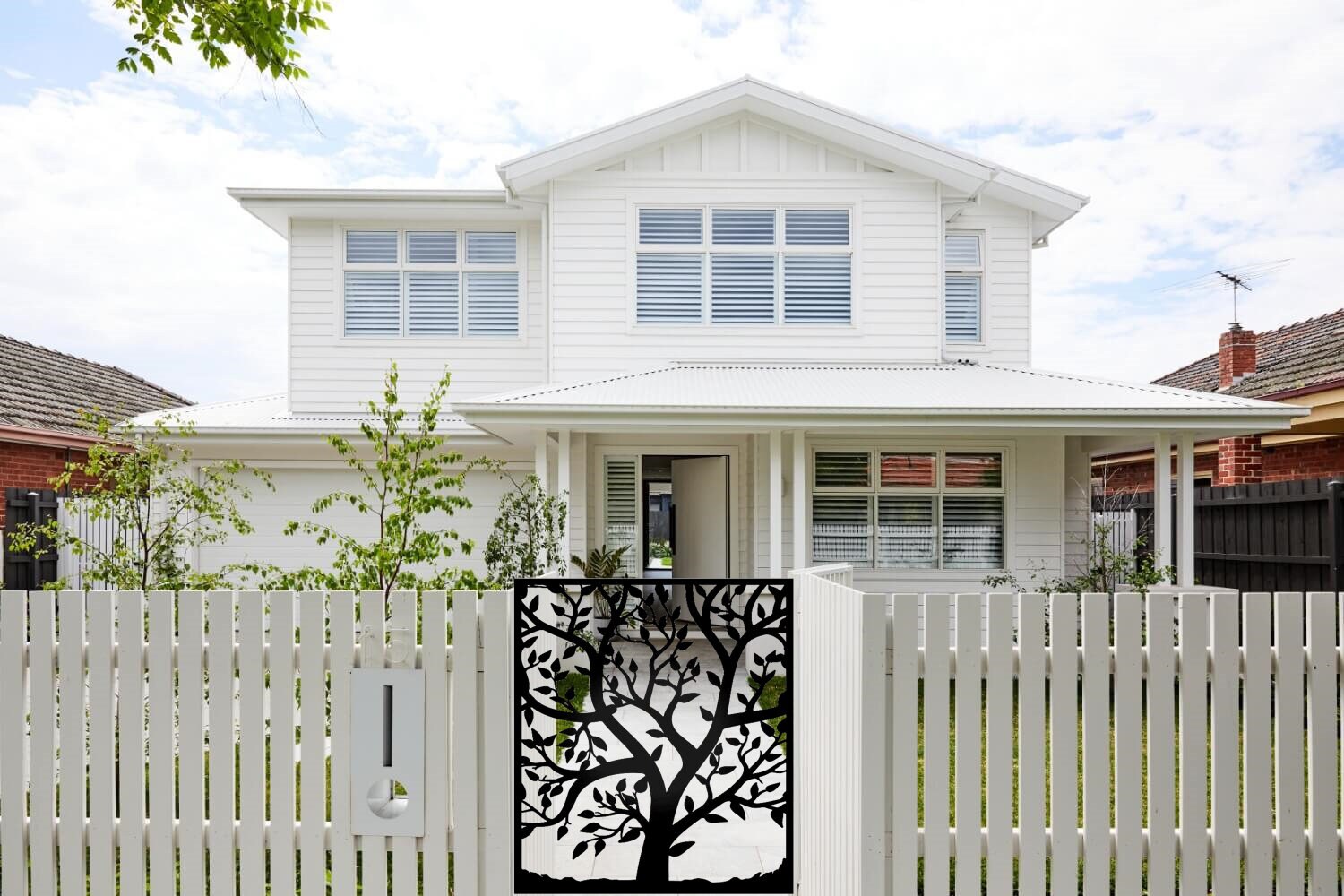 Tree Gate | Decorative Steel Gate | Garden Fence Door Model #MG136 - Etsy