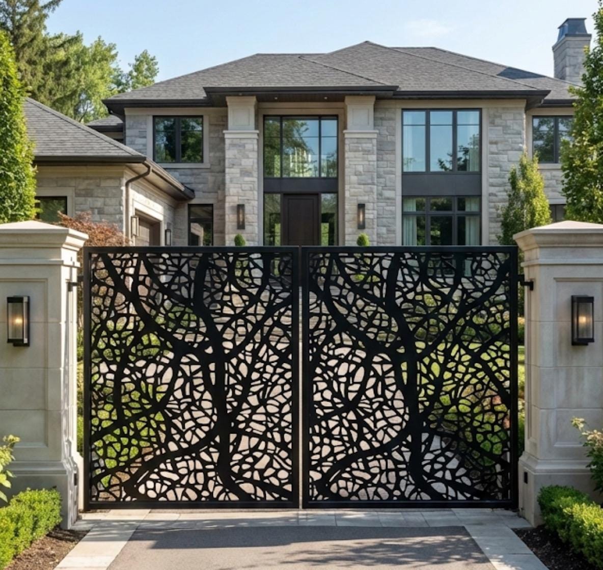 Custom Metal Entry Gate / Artistic & Unique Design / Made-to-order ...