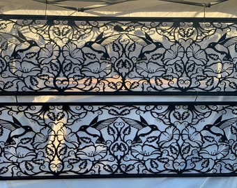 Metal Privacy Screen | Decorative Privacy Panel for Indoor Living