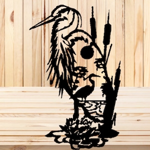 Heron Metal Art | Heron Indoor Outdoor Metal