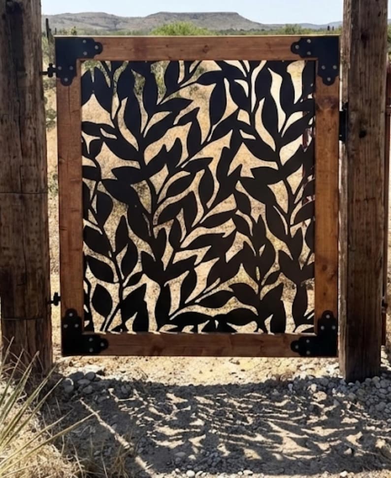Custom Metal Entry Gate / Artistic Design / Handcrafted & Unique - Etsy
