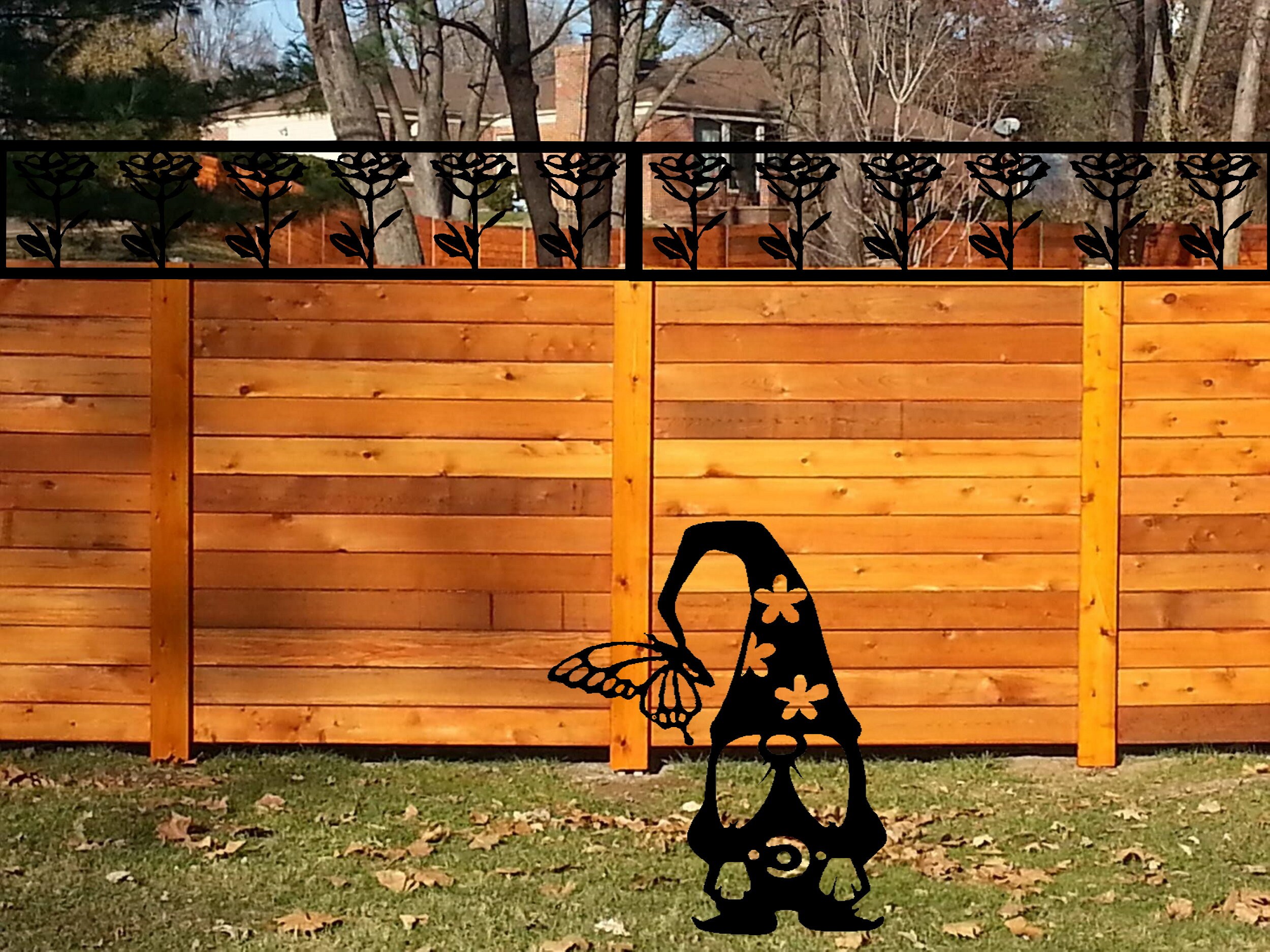 Low Maintenance Metal Garden Fencing Wrought Iron Fence | Etsy