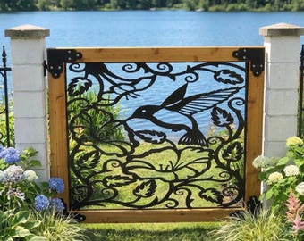 Custom Metal Entry Gate – Decorative, Modern, Handmade, Unique Design, Outdoor Garden Gate