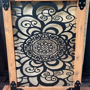 Decorative Mandala Metal Gate – Elegant Garden & Outdoor Entrance, Handmade Yard Gate