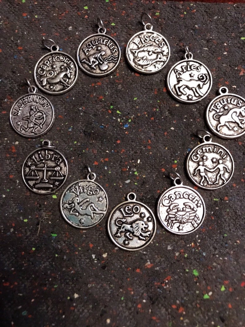 Bangle bracelet adjustable zodiac inspired gift
