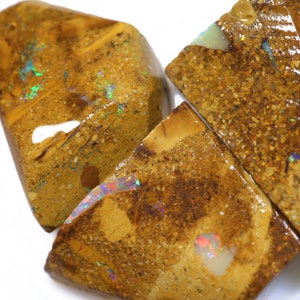 56.15 Carats Boulder Opal Pipe Rough Parcel