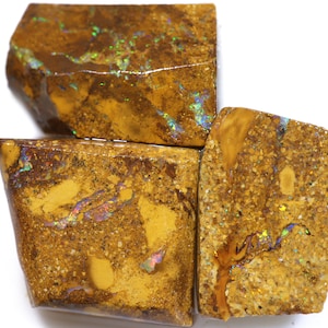57.30 Carats Boulder Opal Pipe Rough Parcel