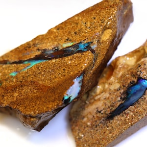 124,70 karat Boulder Opal Pipe Rough Parcel