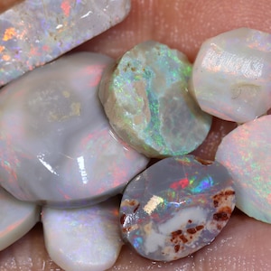 40 carats Lightning Ridge Dark Opal Rough Parcel