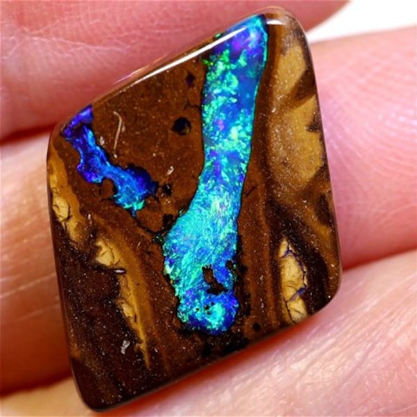 13.01 Carats Boulder Pipe Opal Cut Stone