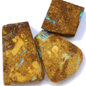 30.15 Carats Boulder Opal Pipe Rough Parcel