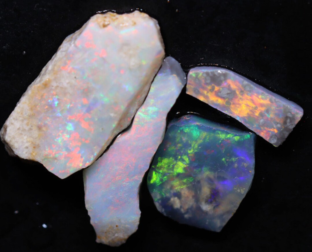 8.29 Carats Mintabie Opal Rough Parcel Etsy