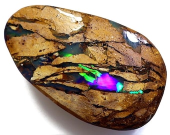 6.84 Carats Boulder Pipe Opal Cut Stone