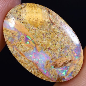 6.90 Carats Boulder Pipe Opal Cut Stone