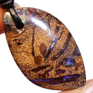 41.00 Carats Drilled Boulder Opal Pendant