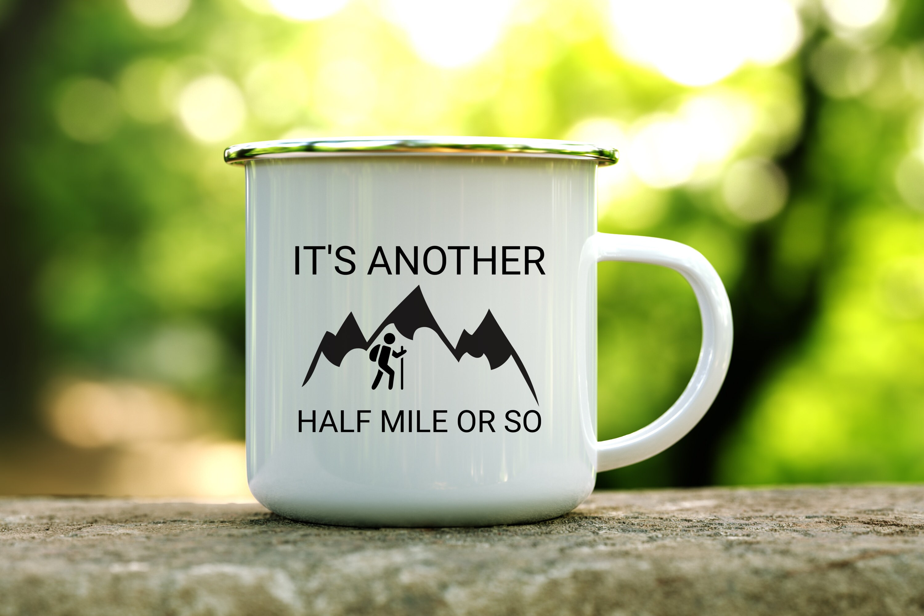 Funny Hiking Camp Mug Adventure Enamel Mug Hiking Gift For Etsy