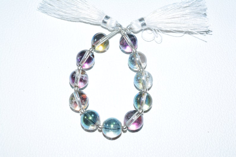 Quartz Briolette BeadsRound Shape Quartz Precious BeadsSmooth Quartz 1 Strand Beads4Inch Gemstone Strand X-2187