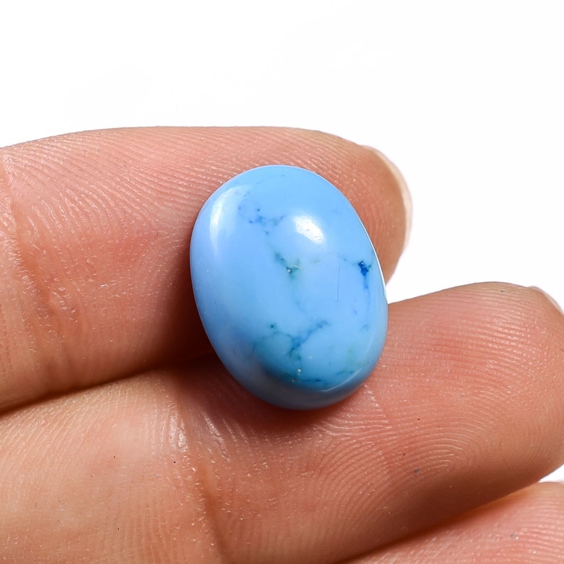 Fantastic Natural Synthetic Turquoise 10 Ct. Gemstone Oval Etsy