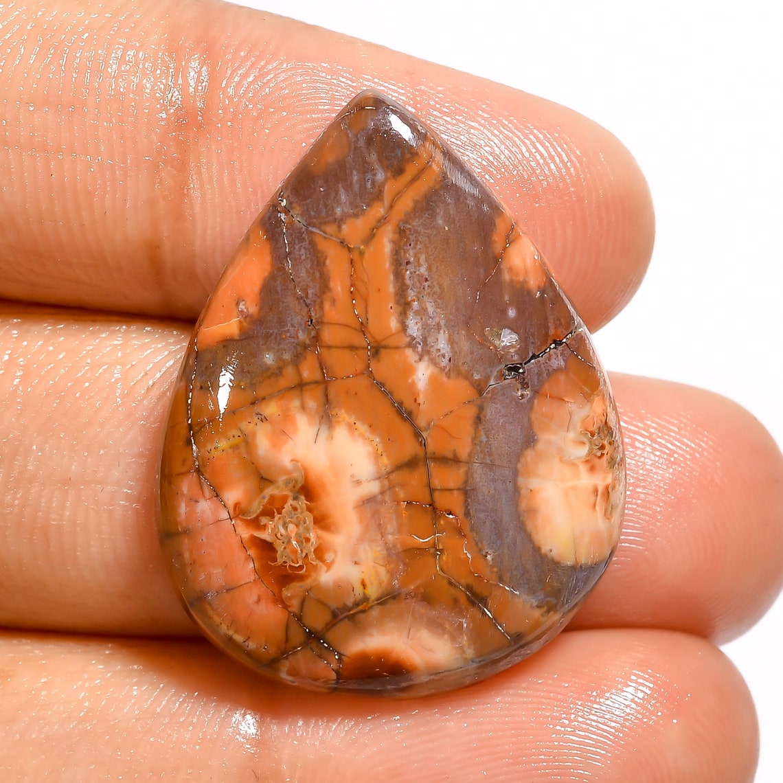 Beautiful Bird Eye Jasper Gemstone/Bird Eye Jasper Pear/Bird Etsy