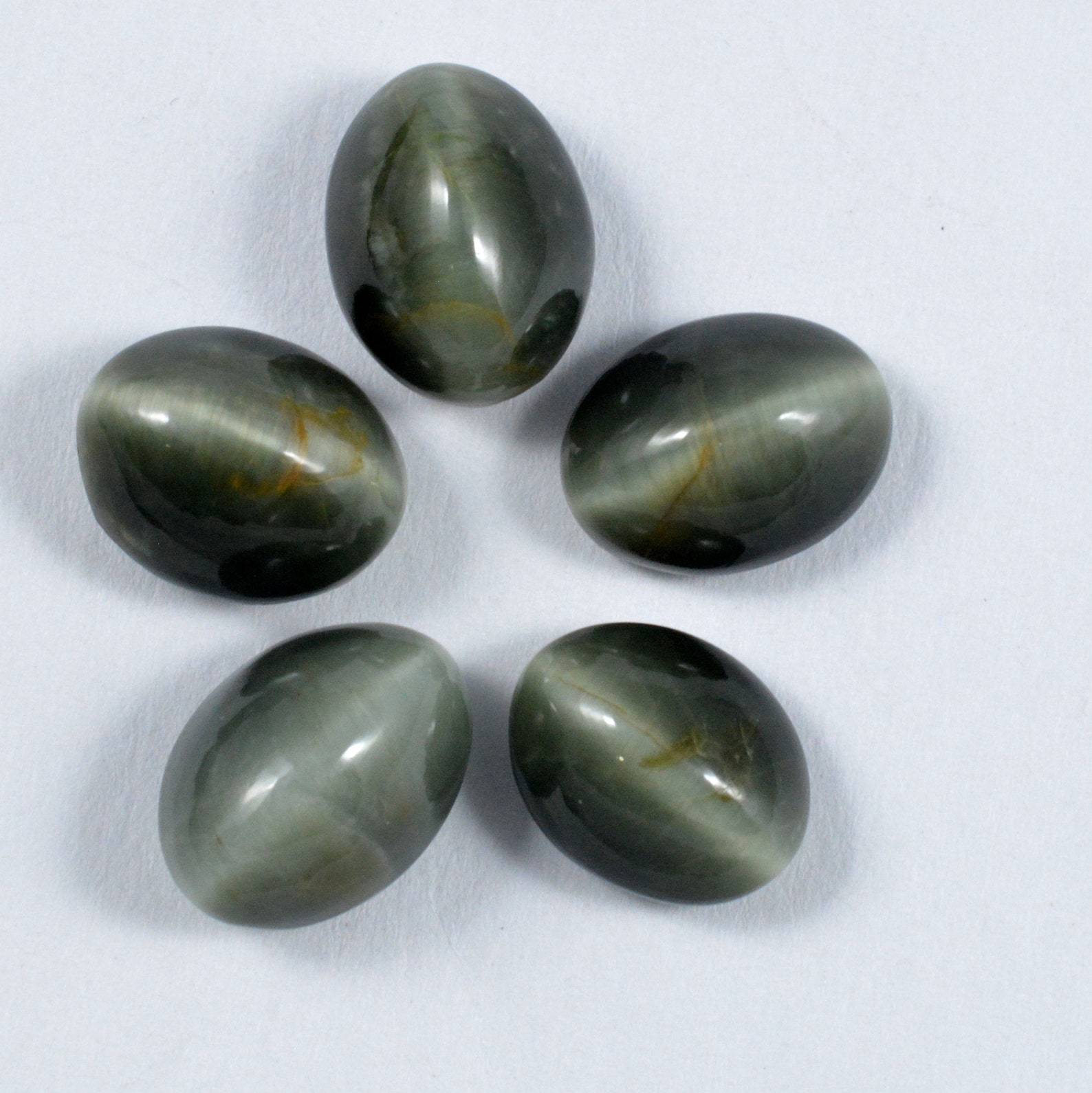 Green Cats Eye Gemstone/Green Cats Eye Cabochon Loose Etsy