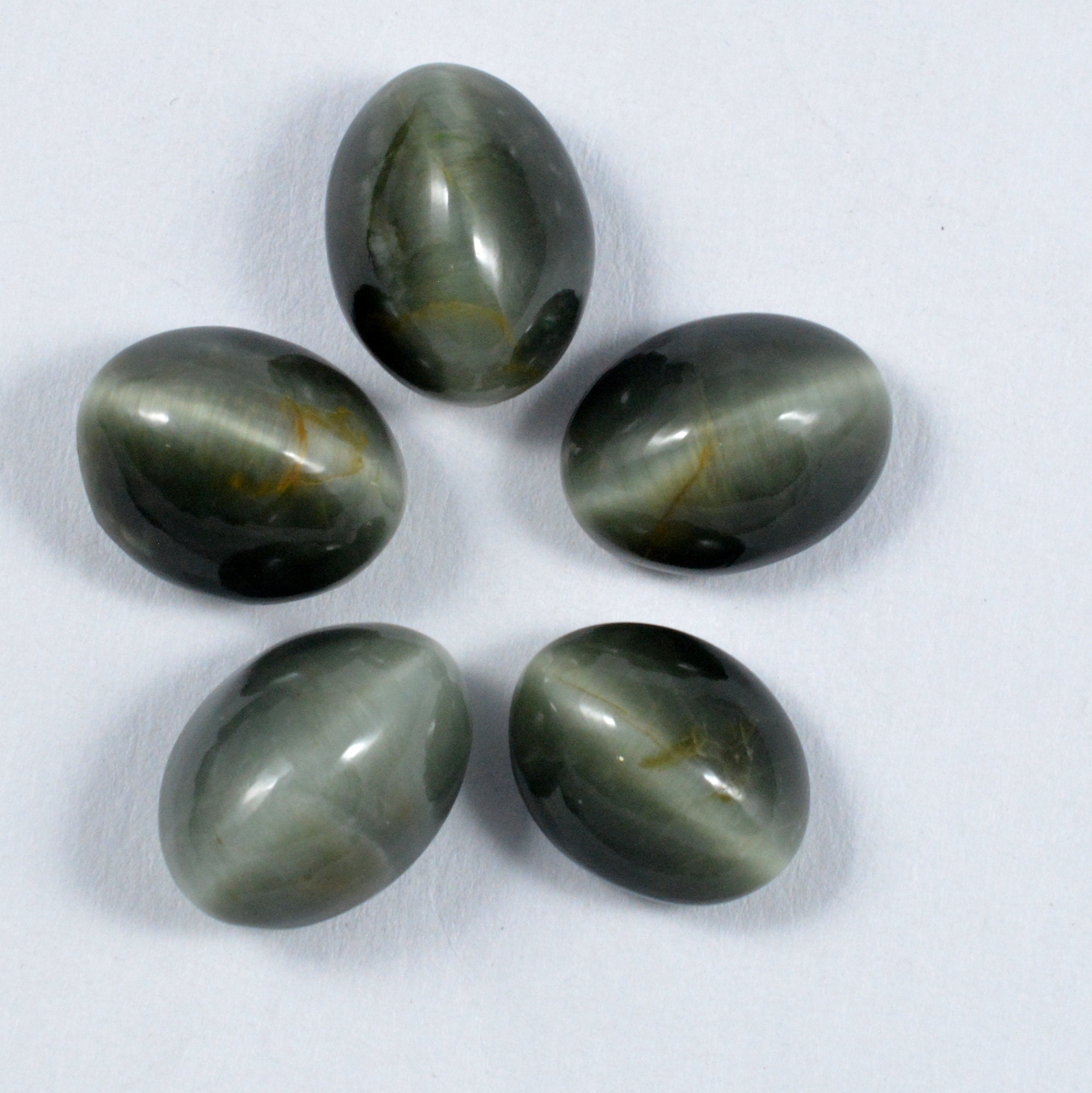 Green Cats Eye Gemstone/Green Cats Eye Cabochon Loose Etsy