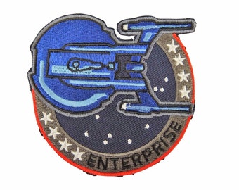 Star Trek USS Enterprise NCC 1701 Logo Patch 3 1//2 inches wide