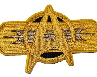 Star Trek Classic Movie Crest 3 1//2/" Wide Embroidered Iron on Patch