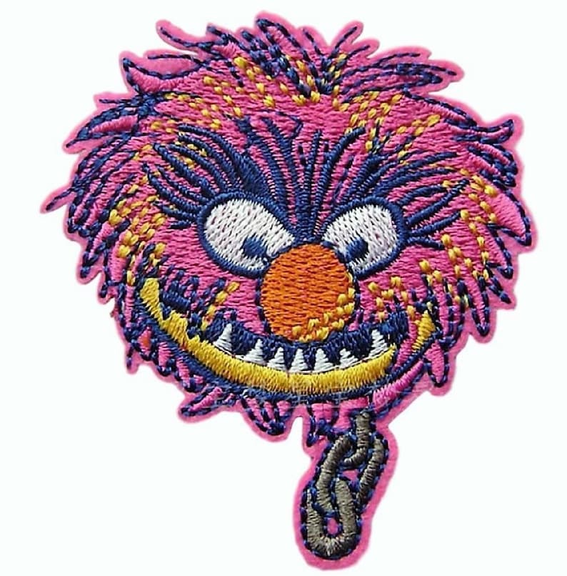 Sesame Street Elmo Face 2 1//2/" Wide Embroidered Iron On Patch Set of 3 Patches